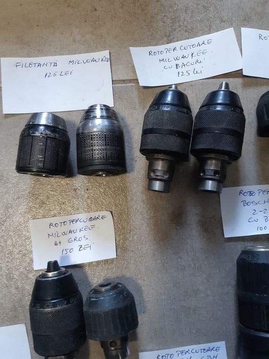 Mandrine bormasini Milwaukee Bosch Makita Metabo Hitachi Hilti