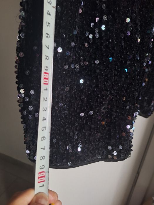 Rochie XXL catifea si paiete