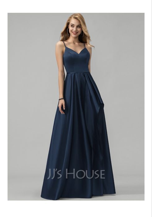 Rochie de seara  albastru regal pt inaltime 156cm