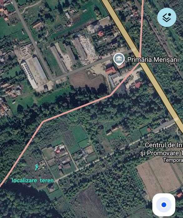 Teren extravilan Merisani, Arges, 500mp