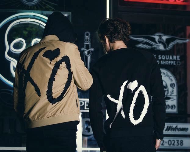 XO The Weeknd X H&M Bomber Jacket страхотно яке/бомър - L