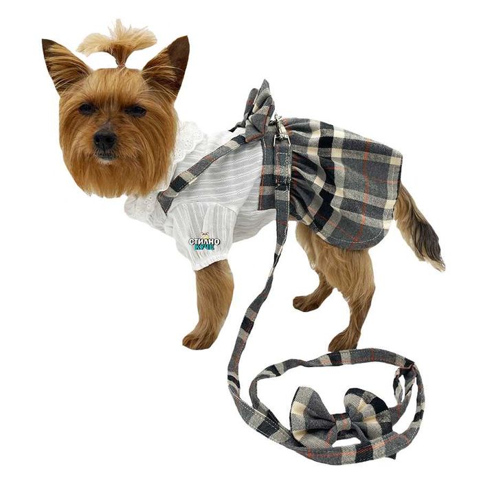 Рокля за куче с повод Рокли за кучета Кучешка рокля Кучешки рокли