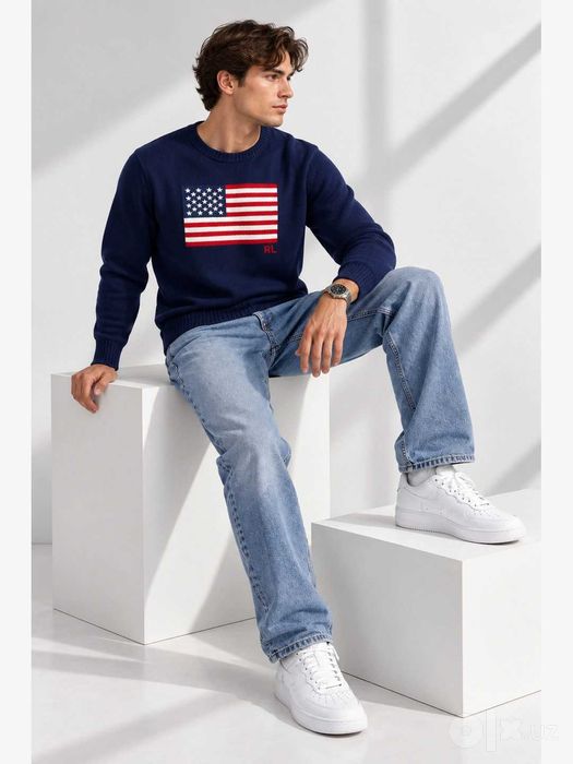 POLO Ralph Lauren новый трикотажный свитер L разм Бесплатная Доставка