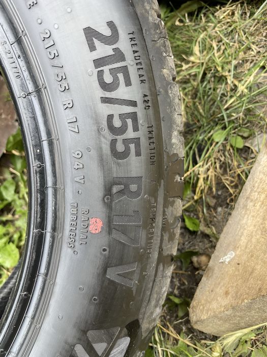 4 бр 215/55/17 Continental + Dunlop 2025г