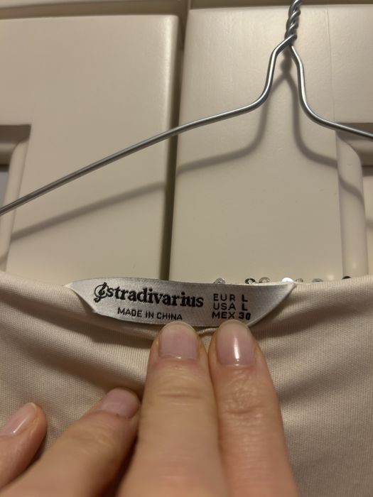 Stradivarius Рокля с Пайети Размер L