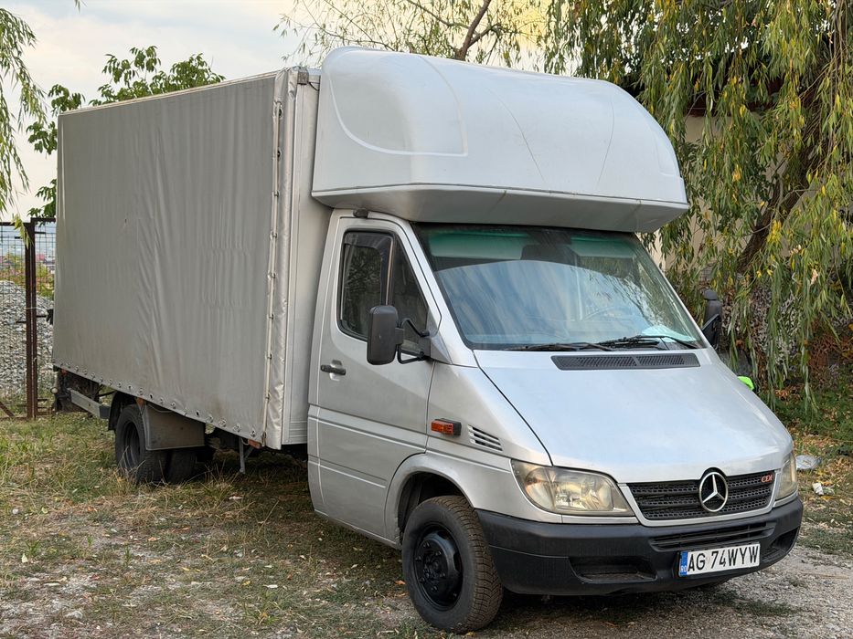 mercedes sprinter 413 webasto / cabina dormit omologata / podea aluminiu / prelata noua