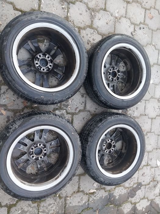 Диски R17 на Мерседес. Беж резины.