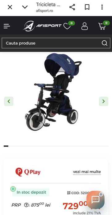 Tricicleta Qplay Rito