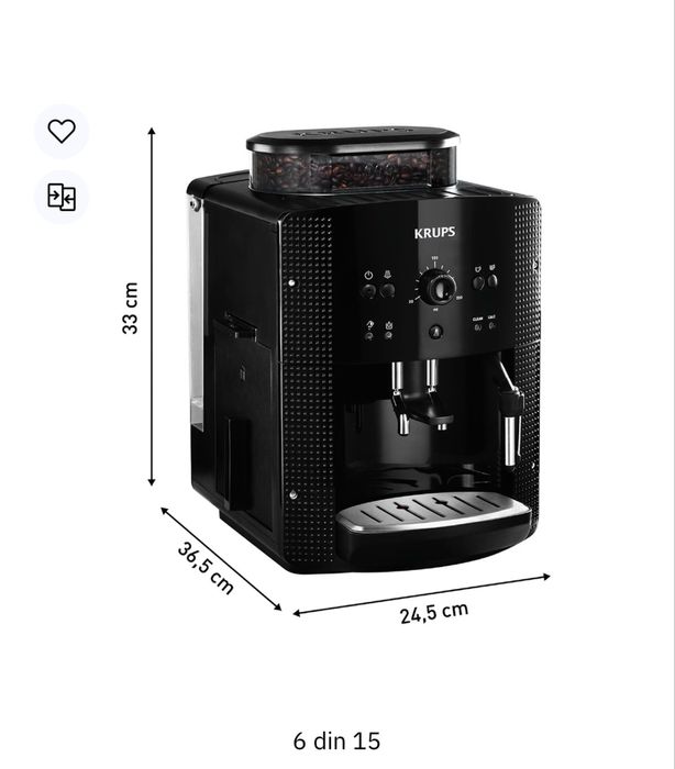 SIGILAT -Espressor automat KRUPS Espresseria Automatic EA8108