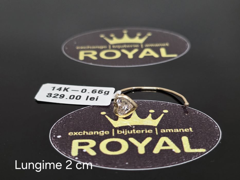Bijuteria Royal: Cercel aur 14k/0.66 gr