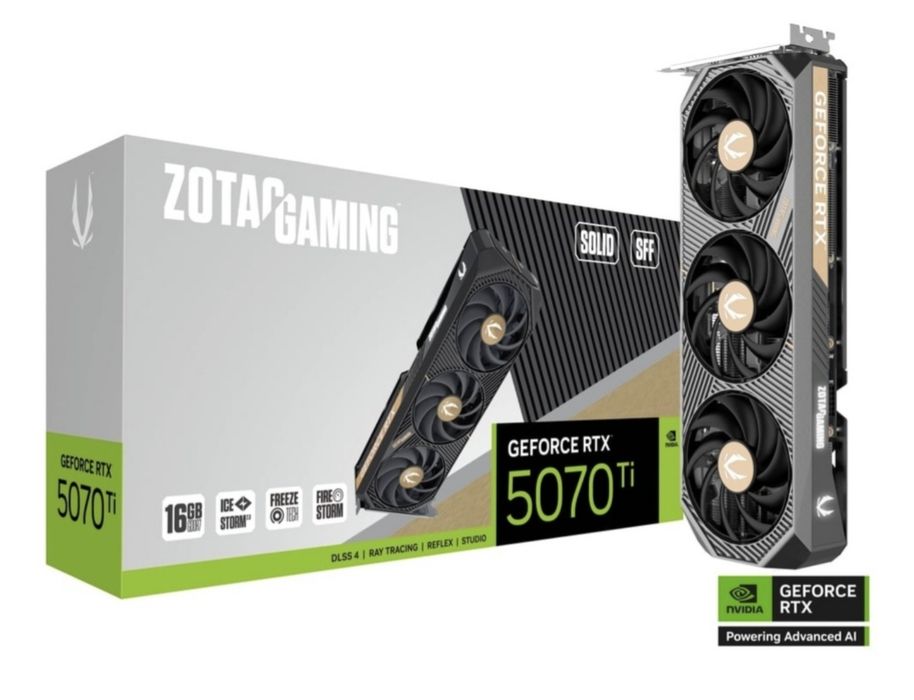 Видеокарта ZOTAC RTX 5070 Ti SOLID SFF