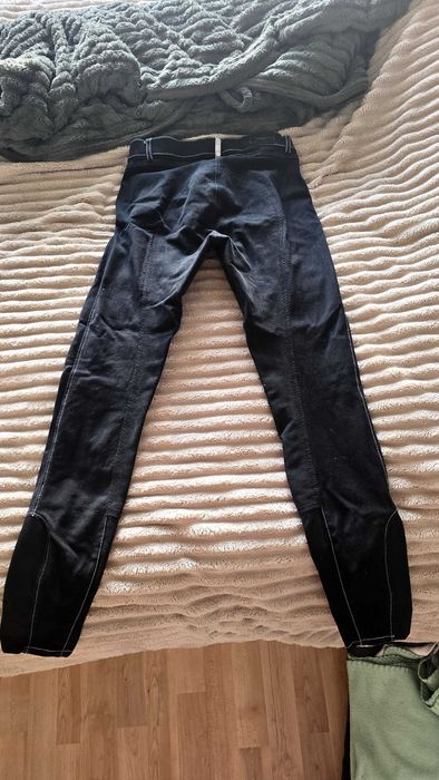 Панталони за конна езда сив и черен