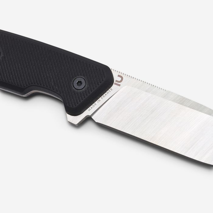 Cuțit fix 9cm Sika 90 Fr Grip Negru - produs resigilat Decathlon