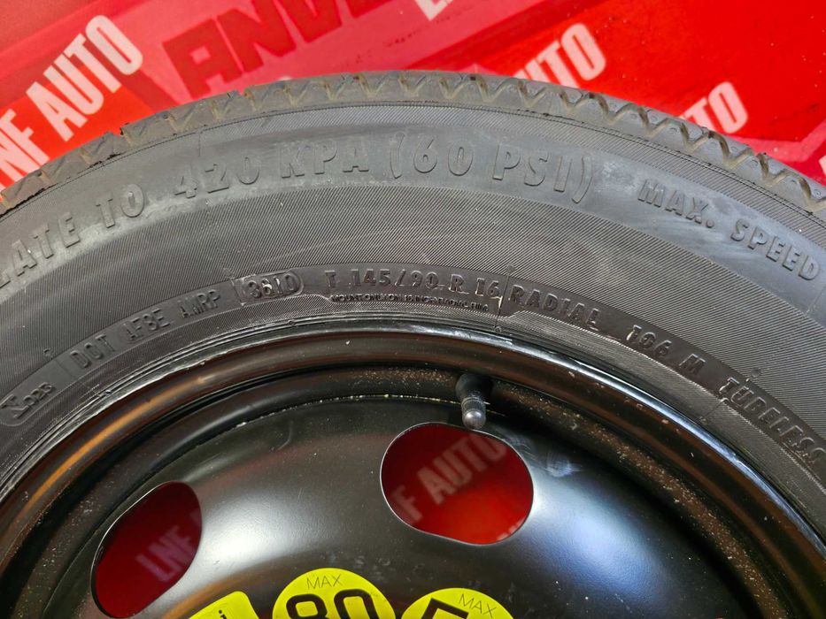 Roata Rezerva SLIM 4x108 16'' OE Peugeot 2008 Citroen DS 145/90/16