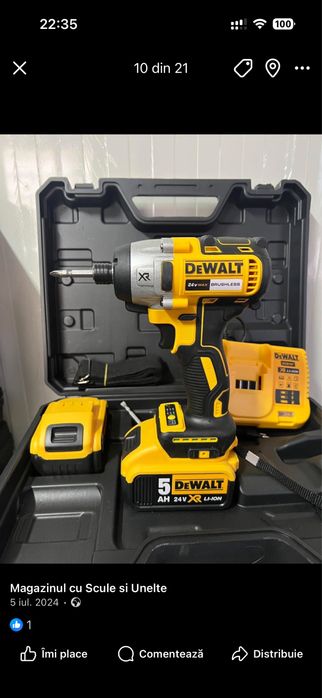 Impact patrat 1/2 dewalt