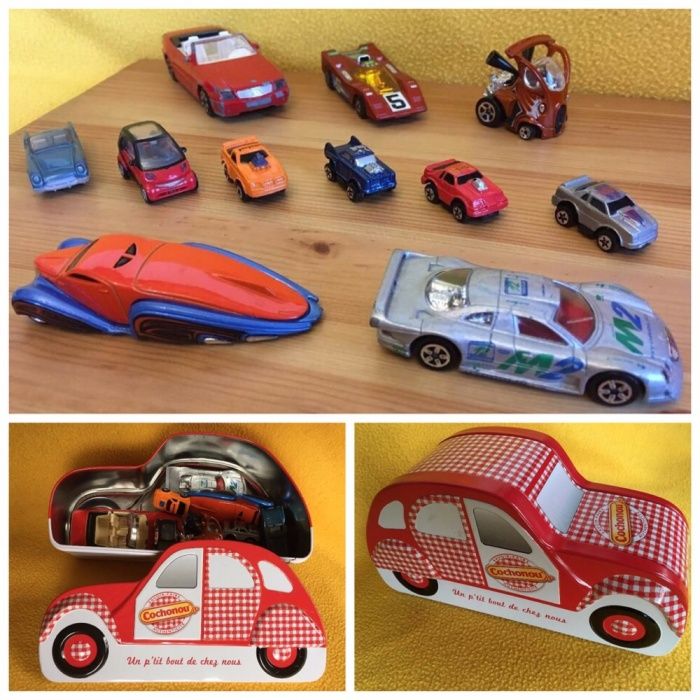 Колички 8бр - Mercedes majorette 300SL burago и др подарък кутия кола