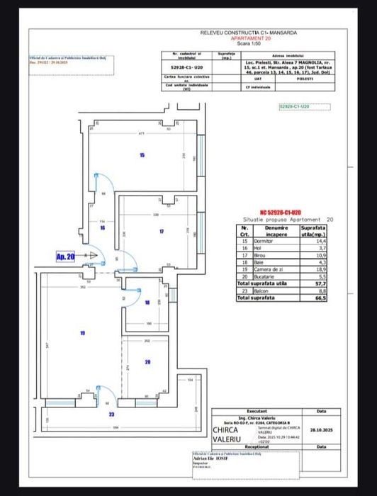 Apartamente Cartierul Magnolia (3 camere)
