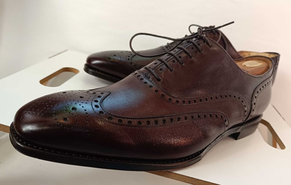 Pantofi de lux 46 46.5 47 oxford GREVE NOI lucrati manual piele super