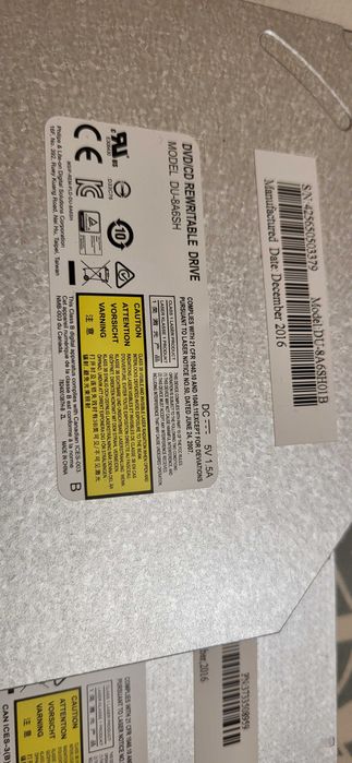 HP DU-8A6SH CD DVD±RW SATA Optical Drive fuctional