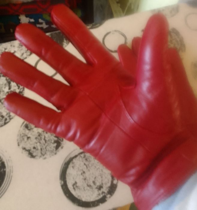 Mănuși de piele întoarsă pentru damă