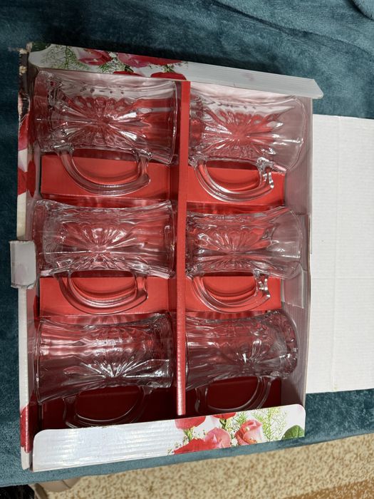 Set 6 cani de sticla