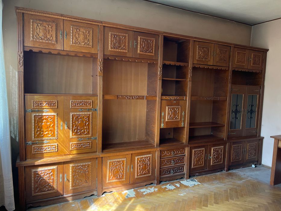 Mobilier din lemn masiv - biblioteci + birou