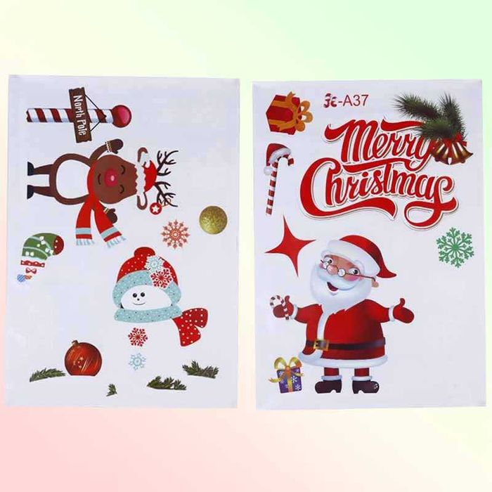 Коледни стикери за прозорци – коледни елхи