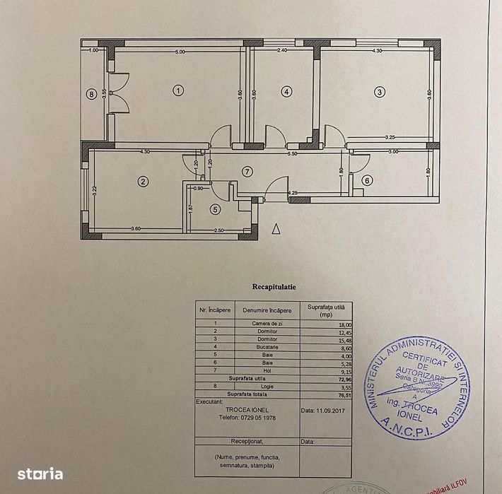 3 camere, 2 bai I Parcare inclusa I Comision 0