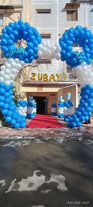 Afarmleniya oformleniya shar blan bezatish xizmati chegirmada skidkada