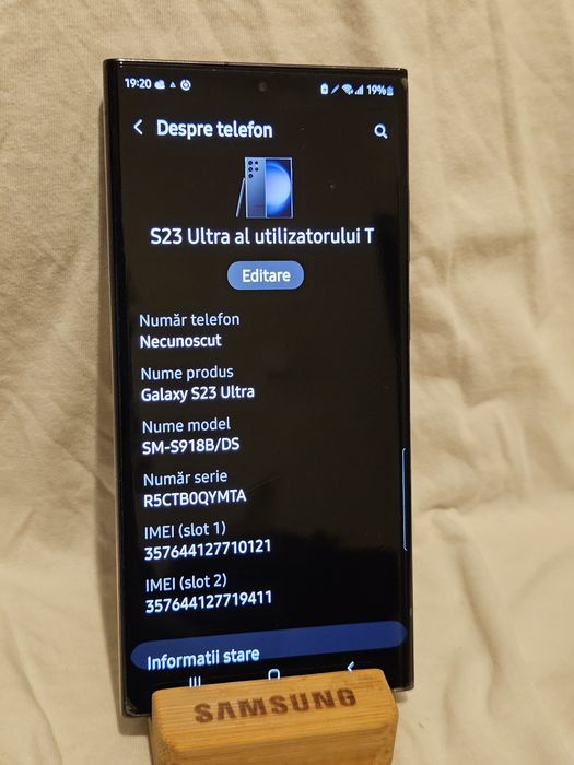 Vând  Samsung  S23Ultra demo