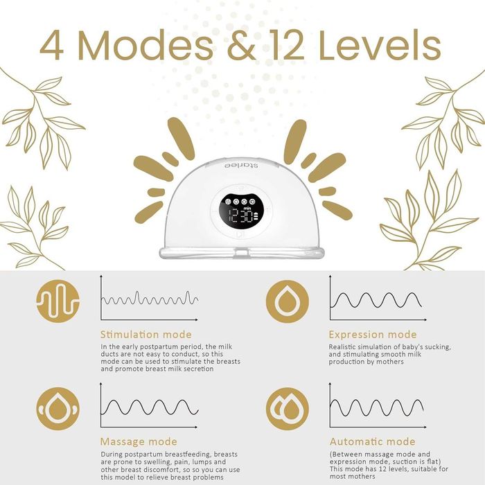 Starlee S39 Електрическа помпа за кърма, акумулаторна с приложение