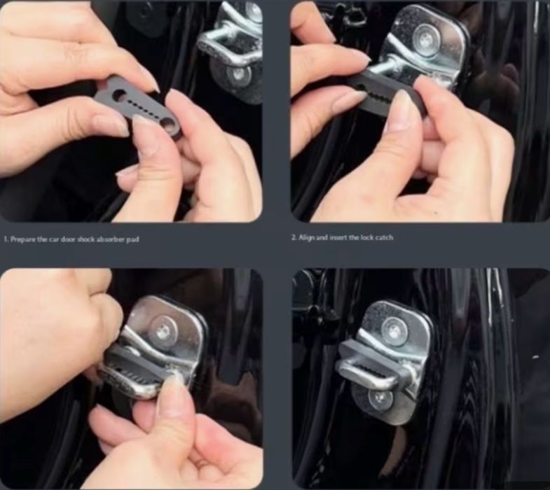 4 бр. Силиконови буфери за автомобилни врати против шум и удари