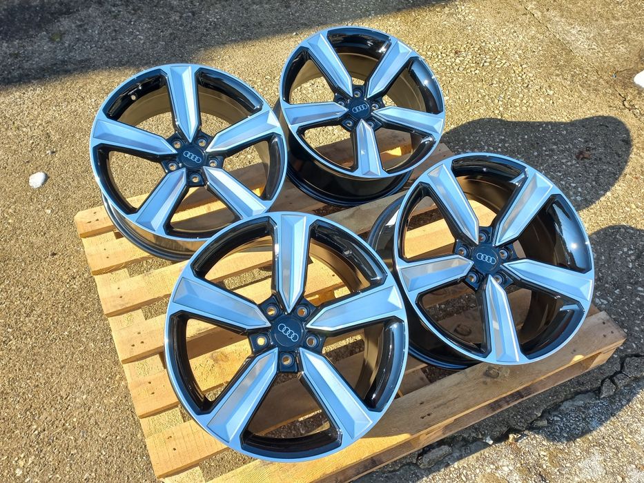 18. АУДИ 5Х112 БАБА ЯГА Deep Black Silver A3 A4 A5 A6 A7 A8 Q3 Q5 Ч.Но