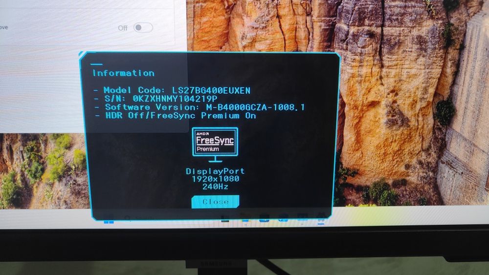 Monitor Gaming 240Hz Samsung Odyssey G4