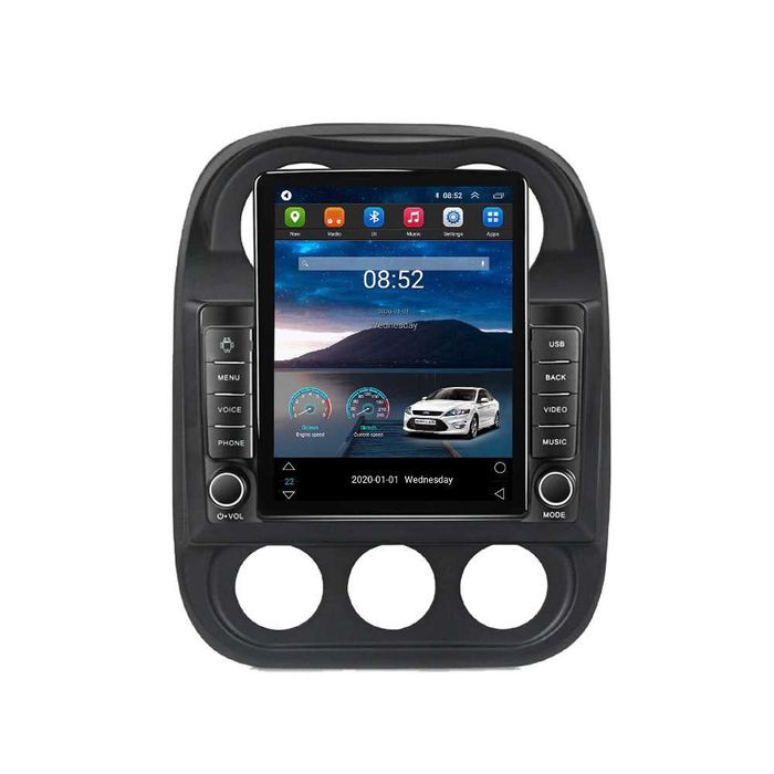 Navigatie Jeep Compass 2010 - 2016 Ecran TESLA 9.7 " 4GB RAM