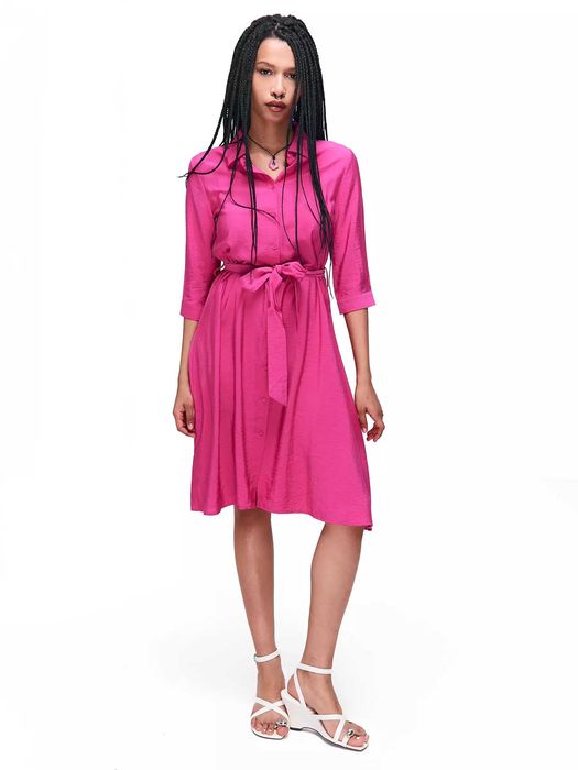 Дамска рокля с колан 34-46