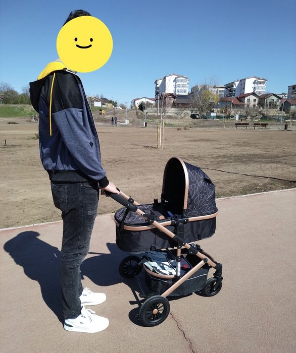 Cărucior bebe 3 în 1 + cadou