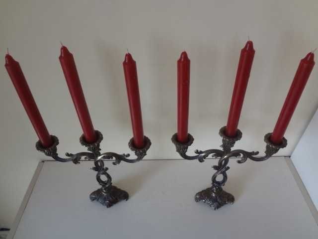 Комплект от 2 бр. бронзови свещника от Германия