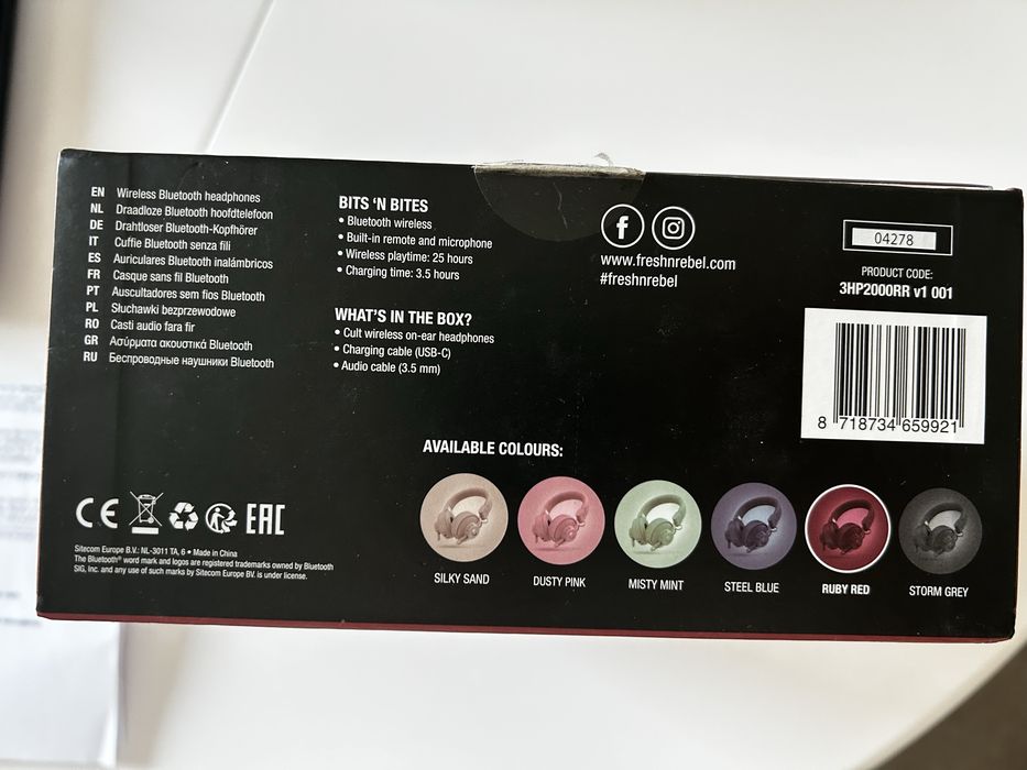 Casti bluetooth Fresh ‘n Rebel Cult