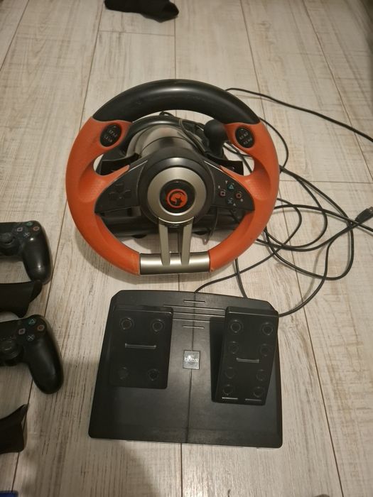 Ps4 Slim +20 de jocuri +Volan cu pedale