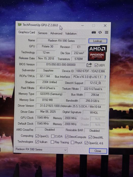 видеокарта rx 590