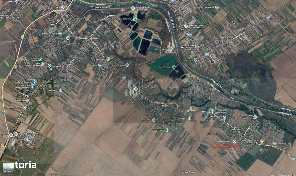 Teren intravilan Mogosesti / Adunatii Copaceni / Giurgiu