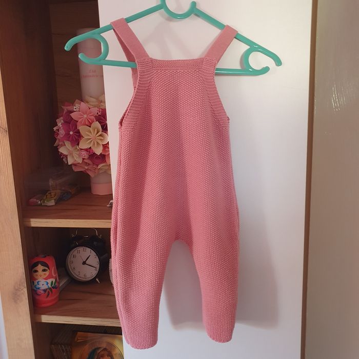 Salopetă tricotată fetițe nouă 62/68