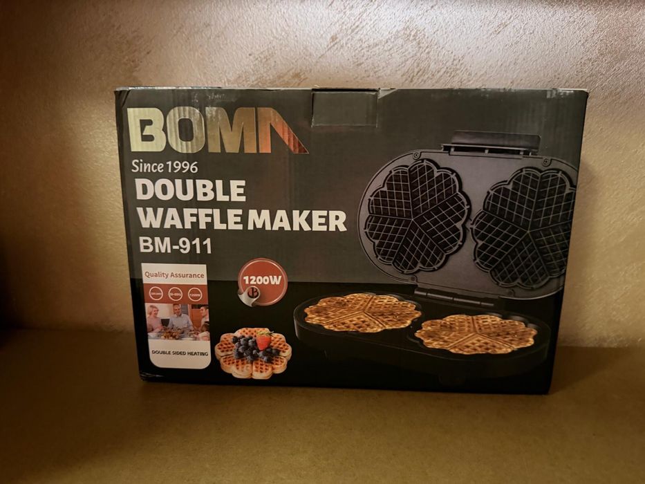 Двоен гофретник Boma BM- 911 - 1200w