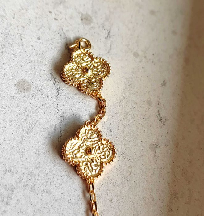 Дамска гривна с 5 златни детелини, Van Cleef & Arpels VCA