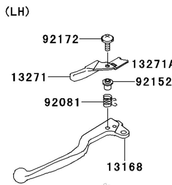 НОВ Комплект Ръчна Спирачка за Kawasaki KFX700