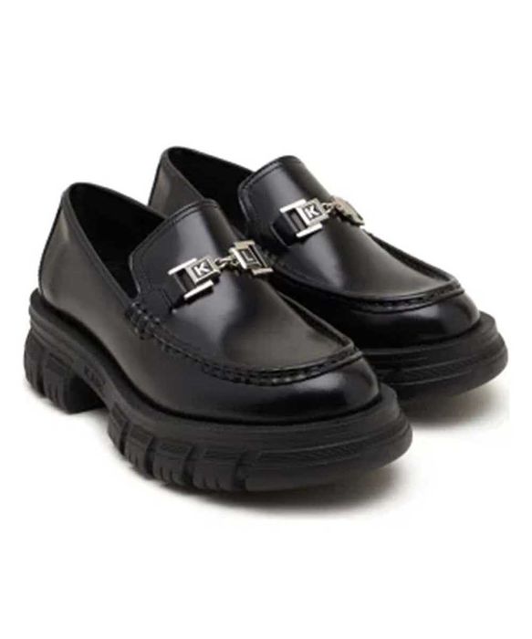 KARL LAGERFELD № 39 – Дамски обувки ест. кожа с масивен ток нови кутия