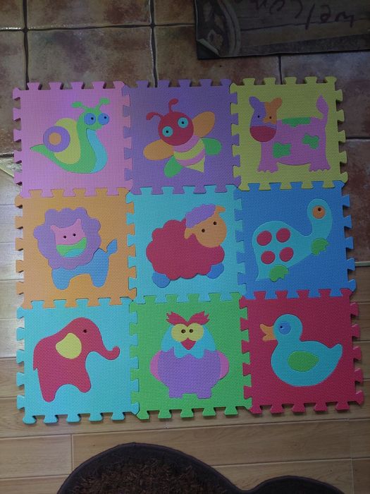 Covor spuma in forma de puzzle