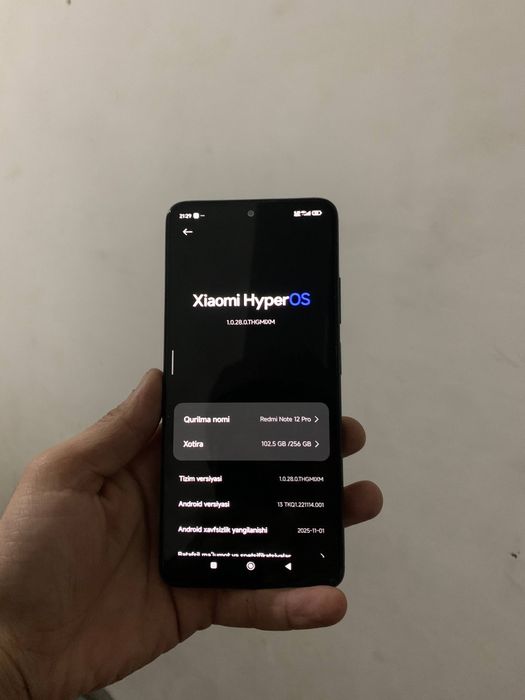 Redmi not 12pro 8/256