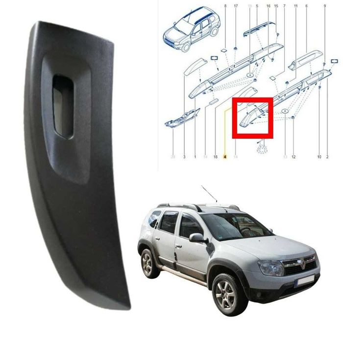Капачка за греда на таван Dacia Duster 2009-2017 лява / дясна